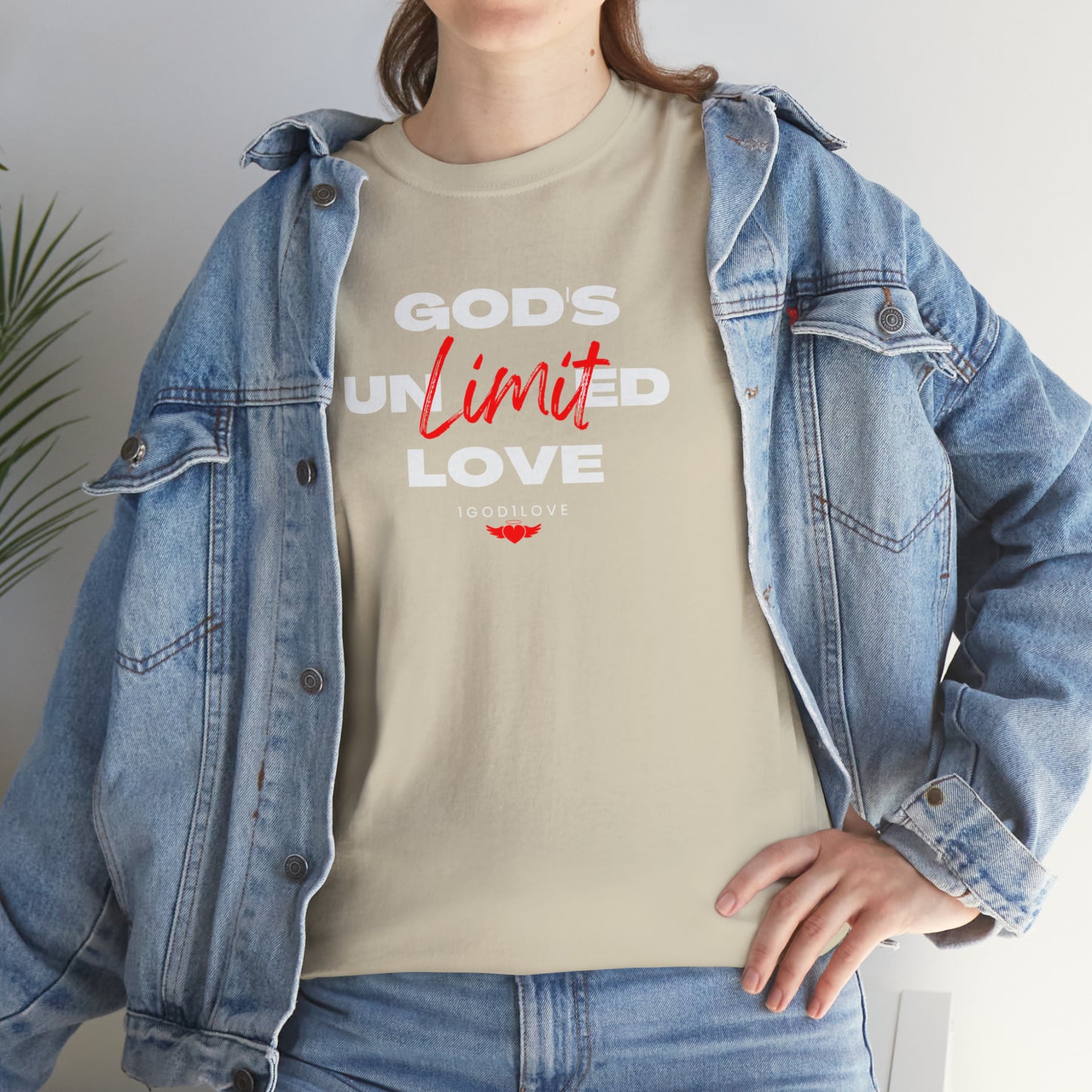 God's "Unlimited" Love Unisex Heavy Cotton Tee