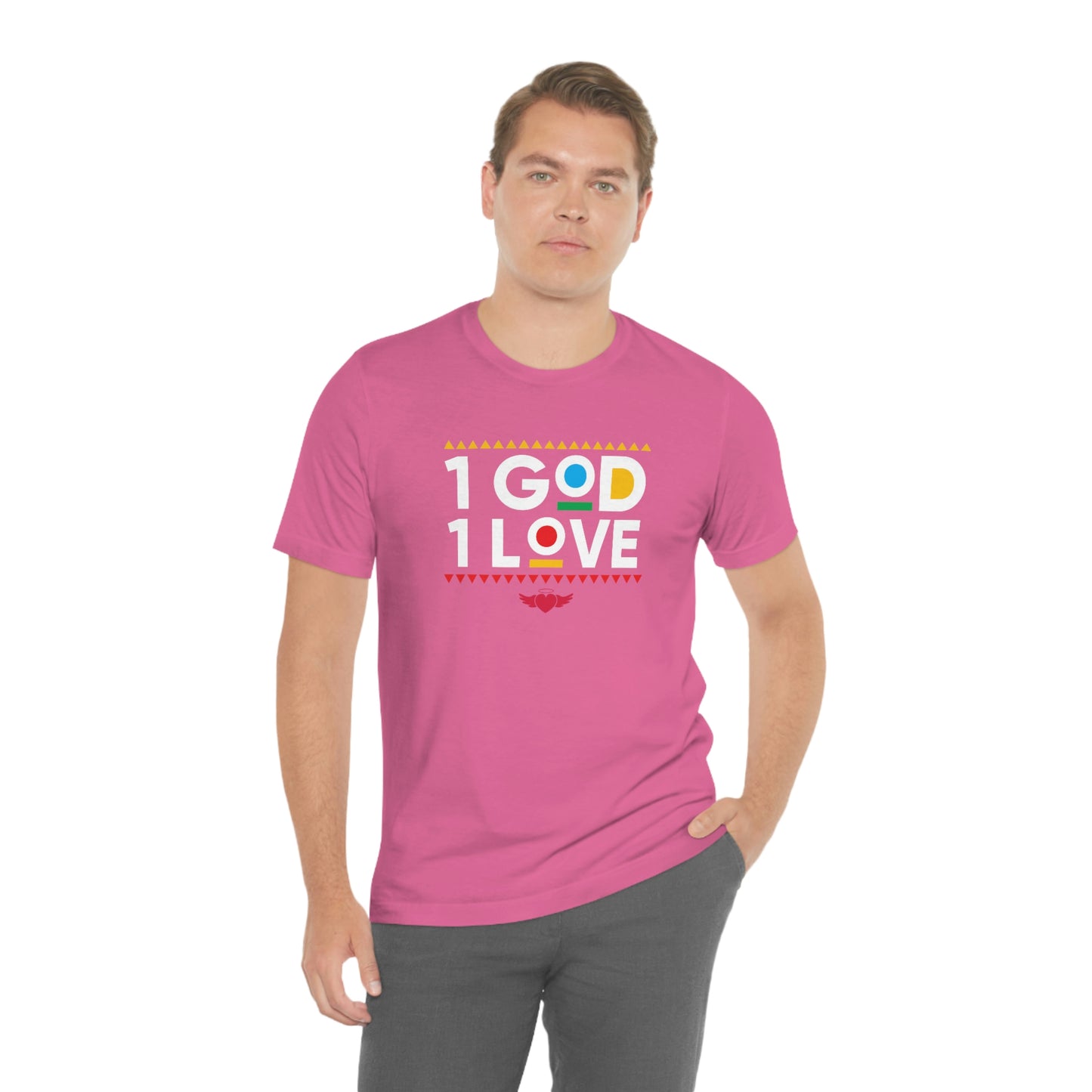 1God1Love "In Living Color" Unisex Jersey Short Sleeve Tee
