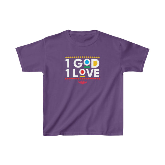 1God1Love "In Living Color" Kids Heavy Cotton™ Tee