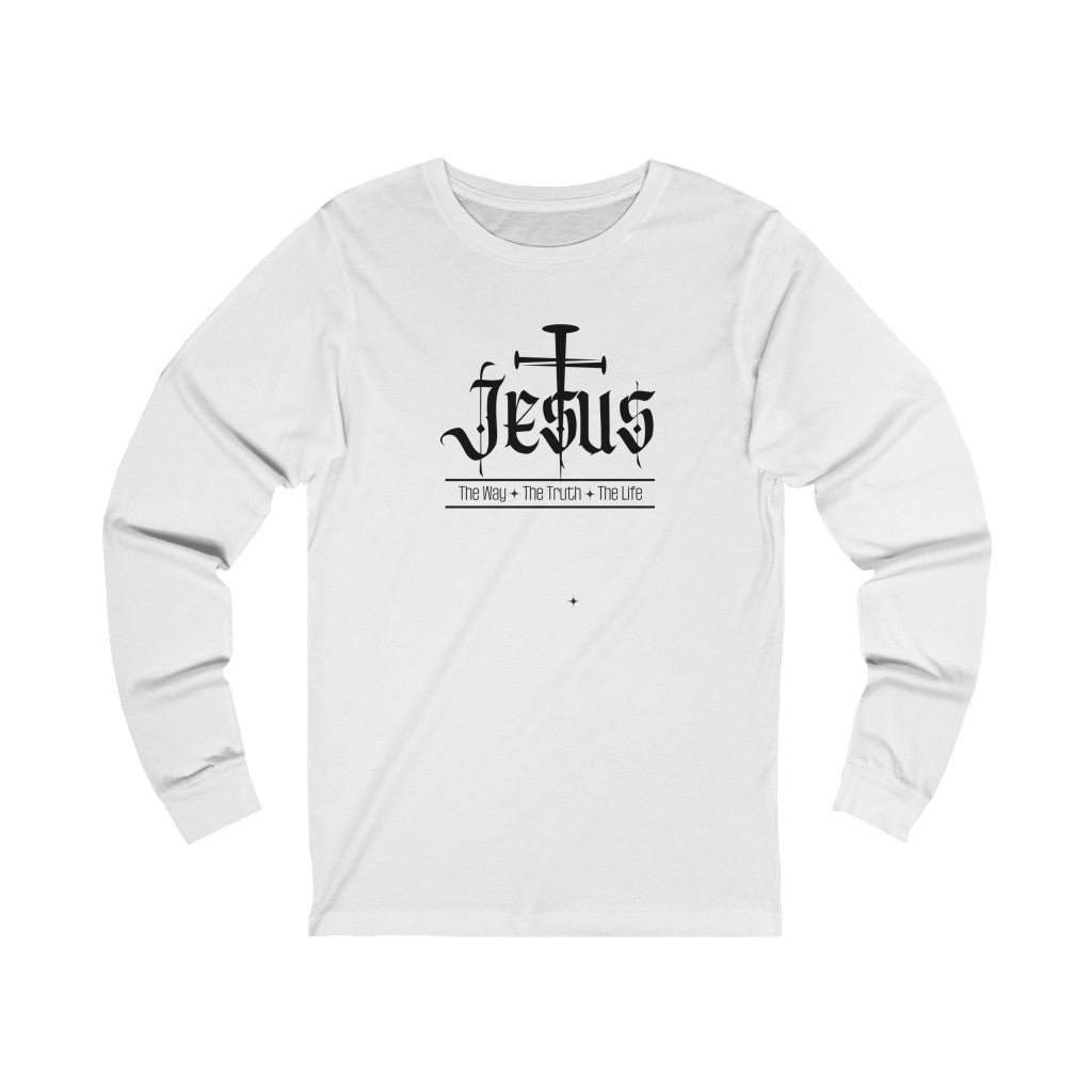 JESUS - The Way, The Truth, The Life Jersey Long Sleeve Tee